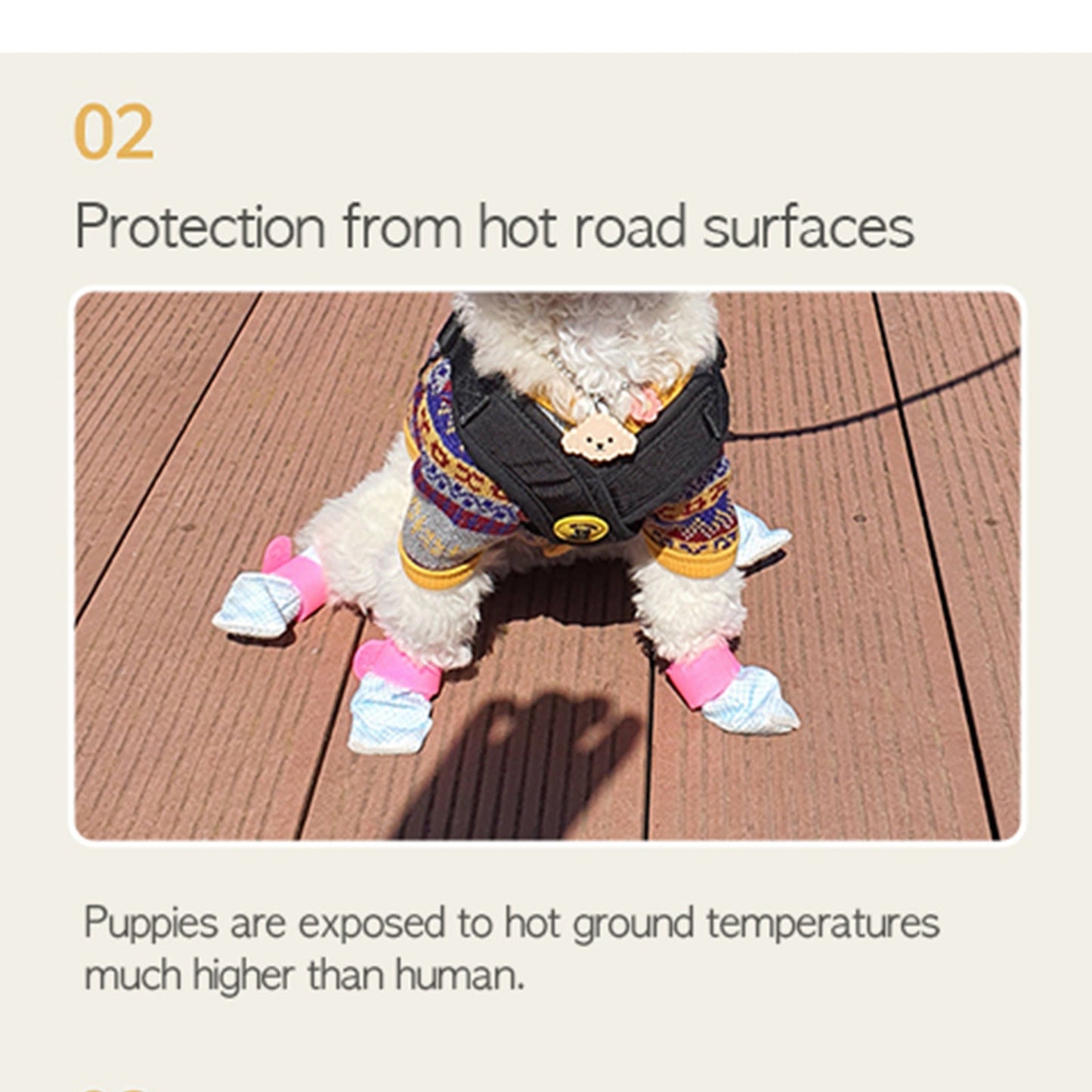 28x Waterproof Dog Shoes - Disposable Anti-Slip Pet Socks, Small, Violet