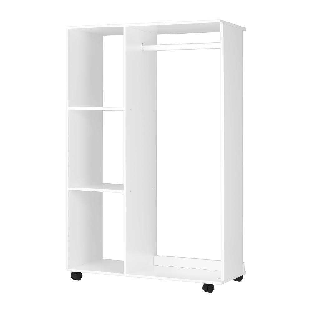Portable Wardrobe Open Storage Shelves Organizer Clothes Rack Hanging