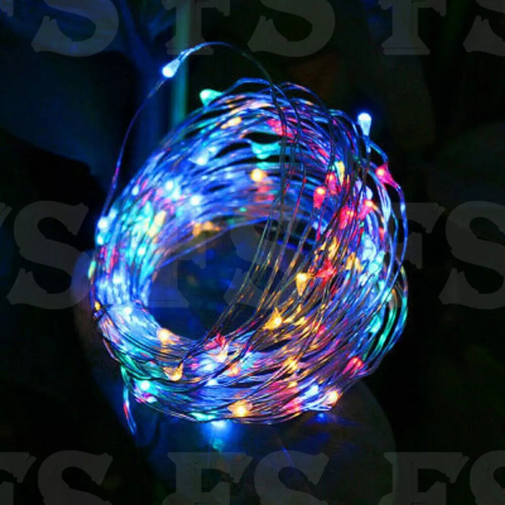 20-100 LED BATTERY POWERED STRING FAIRY LIGHTS COPPER WIRE WATERPROOF