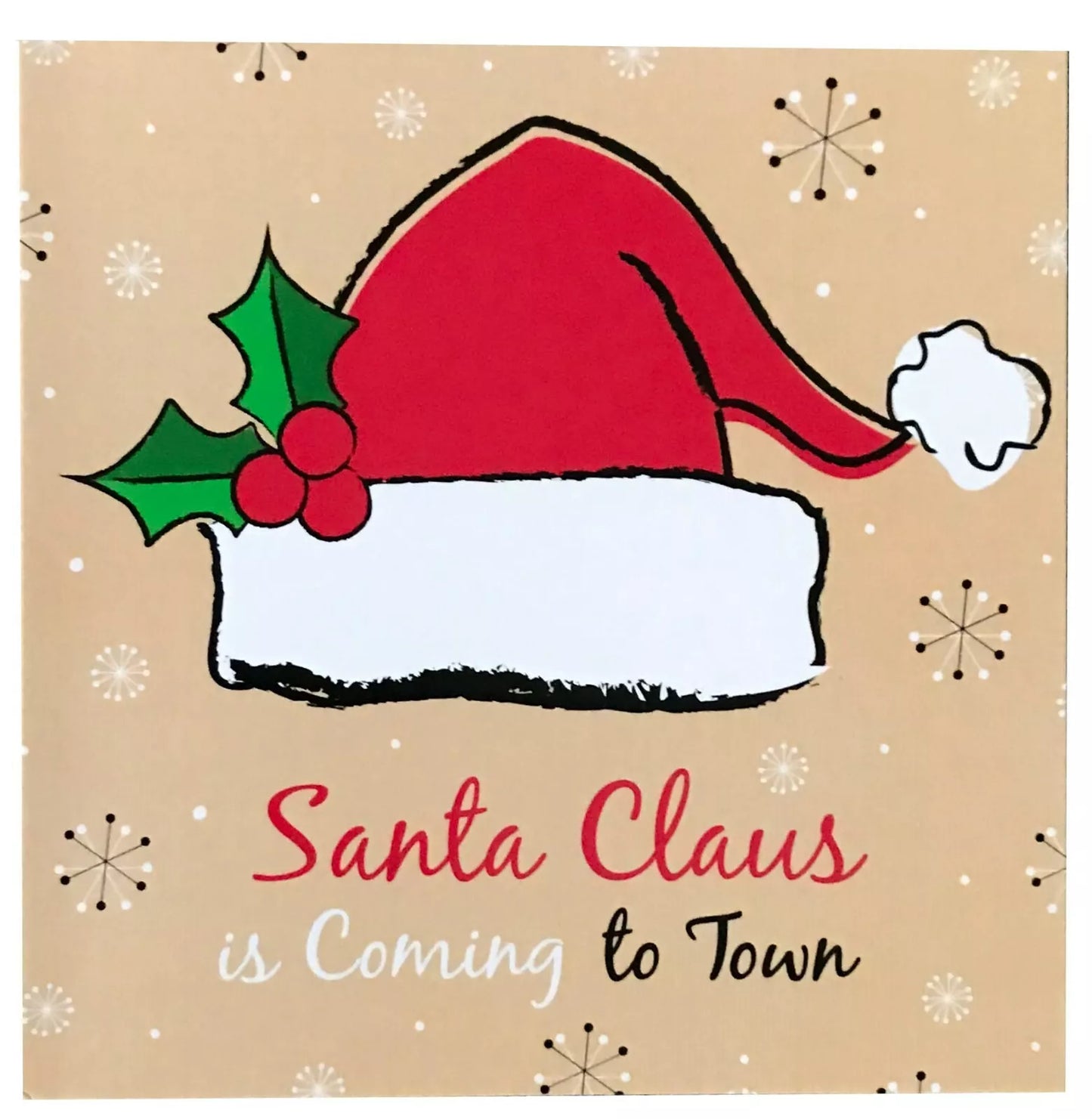 10 Christmas Xmas Greeting Cards & Envelopes 12.5 x12.5cmAU