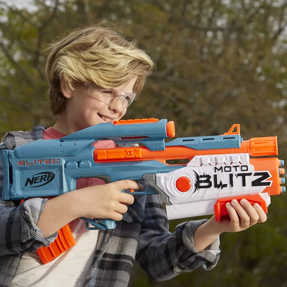 NERF Elite 2.0 Motoblitz Blaster with Scope, Motorized 10-Dart Blasting