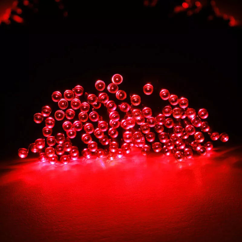 50M 500LED RED CHASING CHRISTMAS FAIRY LIGHTS WITH 8 FUNCTIONS & MEMORY