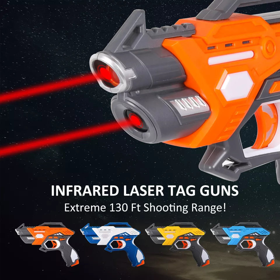 ICONIC Forever Kids Infrared Laser Tag Guns Set of 4 Players and Vests