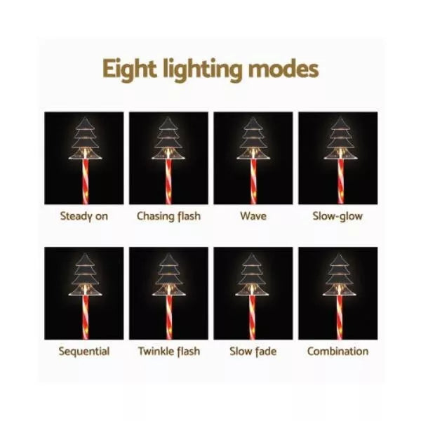 Jingle Jollys 6 PCS Christmas Lights Path Ground Light Garden Decorations 42 LED