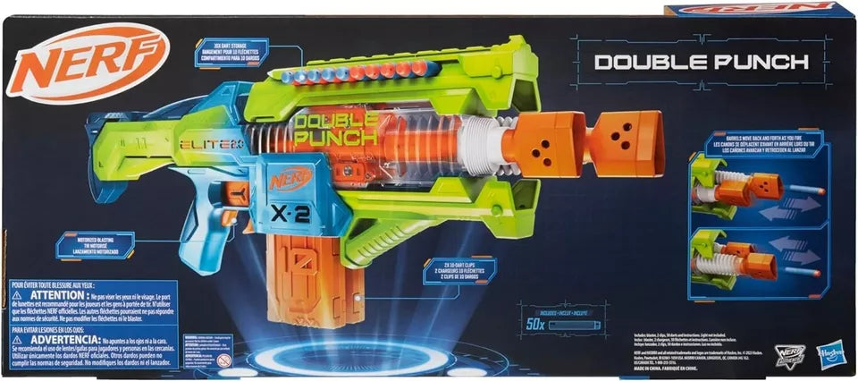 Nerf Elite 2.0 Double Punch Motorized Dart Blaster