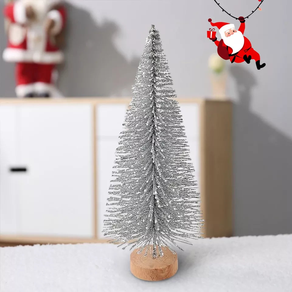 30Pcs Tabletop Artificial Small Mini Christmas Tree Xmas Table Desk Decoration