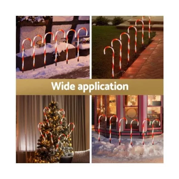 Jingle Jollys 6 PCS Christmas Lights Path Ground Light Garden Decorations 42 LED