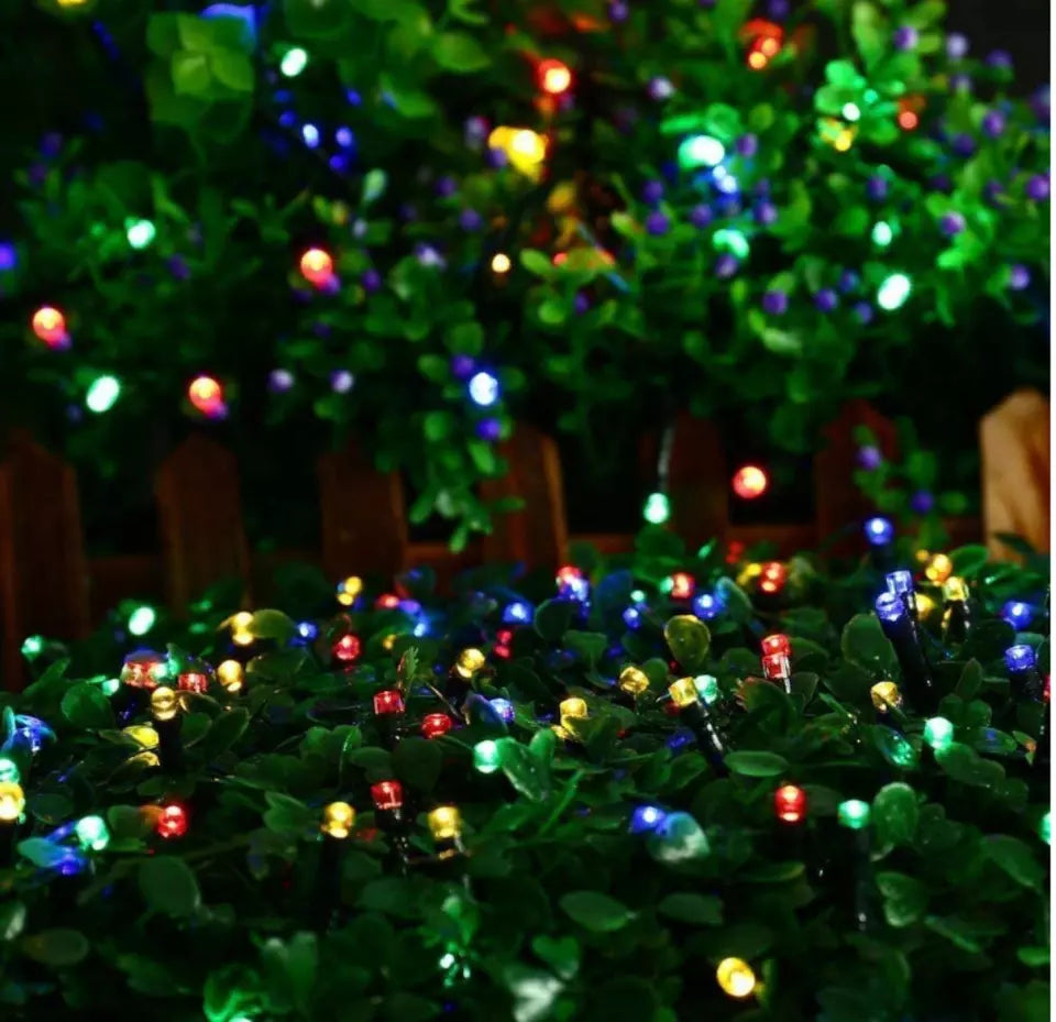 500LED 50M Multi-colored Solar Xmas Party Fairy Lights 8 Functions