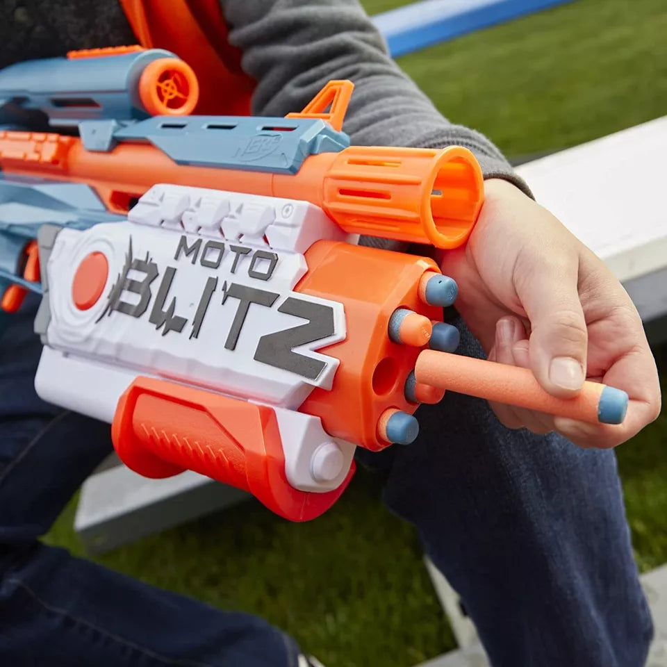 NERF Elite 2.0 Motoblitz Blaster with Scope, Motorized 10-Dart Blasting
