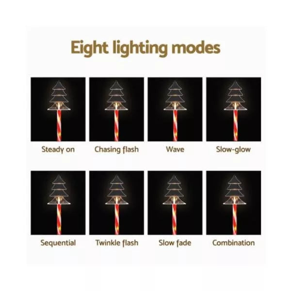 ingle Jollys 5 PCS Christmas Lights Path Ground Light Garden Decorations 25 LED