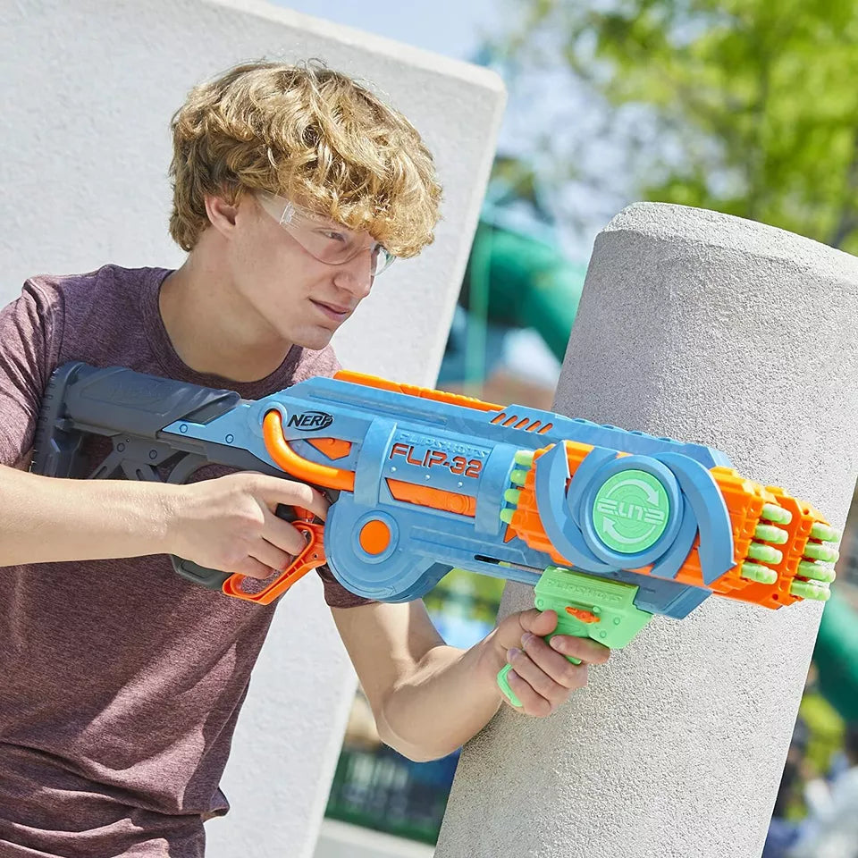 NERF Elite 2.0 Flipshots Flip-32 Blaster with 32 Dart Barrels That Flip to Doubl