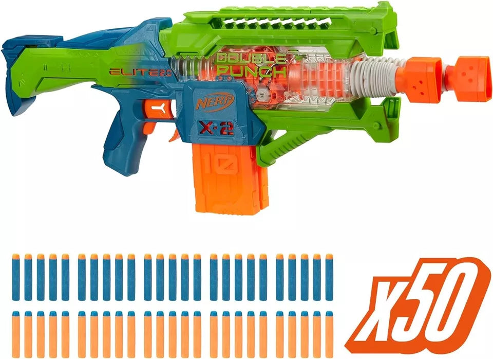 Nerf Elite 2.0 Double Punch Motorized Dart Blaster