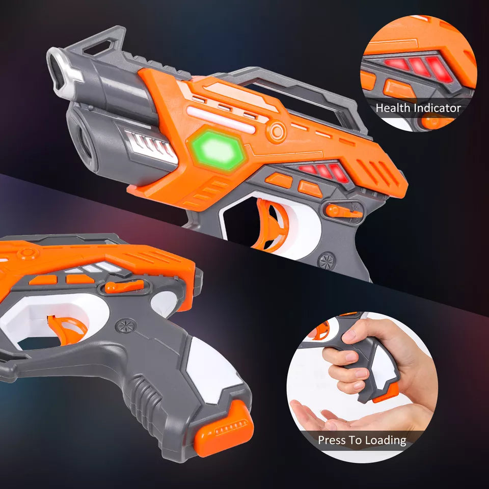 ICONIC Forever Kids Infrared Laser Tag Guns Set of 4 Players and Vests