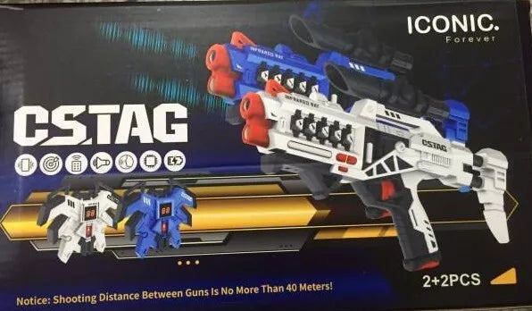 ICONIC Forever New Rechargeable kids Infrared Laser Tag Guns 2 and 4 Players set