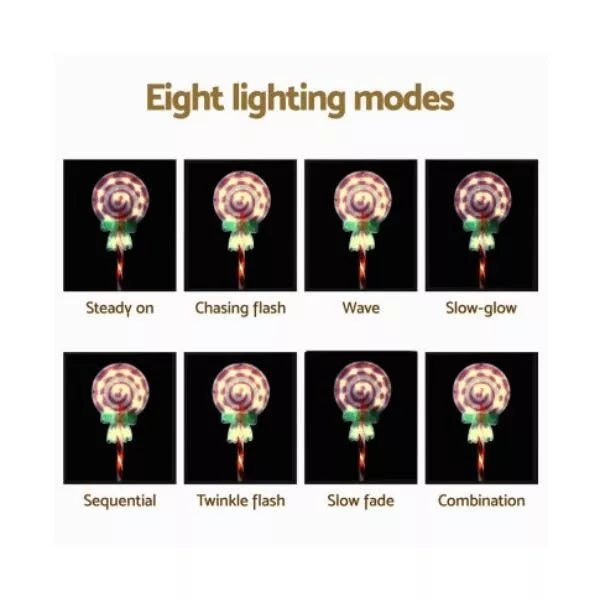 ingle Jollys 4 PCS Christmas Lights Path Ground Light Garden Decorations 68 LED