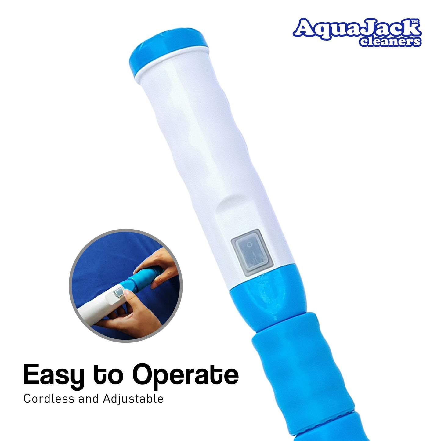 Aquajack 127 Portable Rechargeable Spa And Pool Vacuum Cleaner