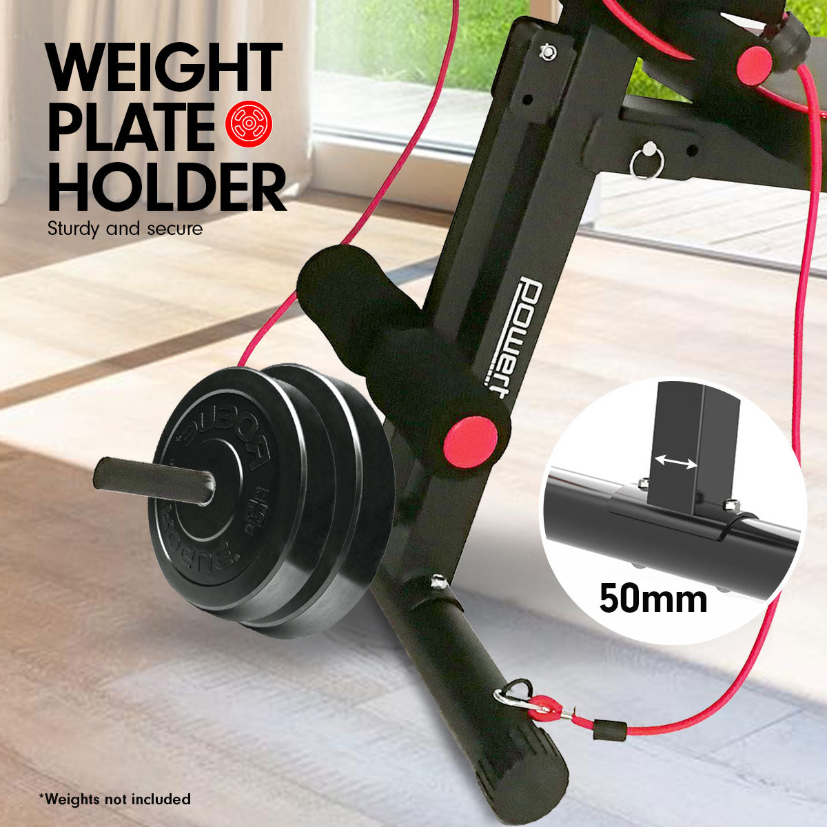 PowerTrain Adjustable Incline Decline Flat Home Gym Bench - 208