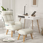 Armchair wit Stool, Home Lounge with 360 Swivel Seat and 145 Recline Beige