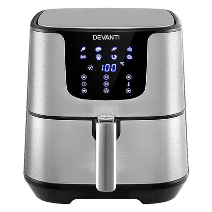 Air Fryer 7L Lcd Fryers Stainless Steel