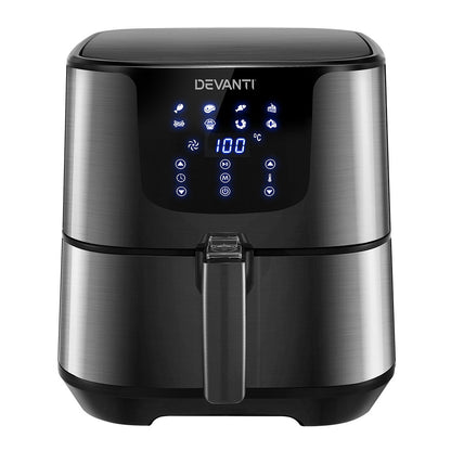 Air Fryer 7L Lcd Fryers Black