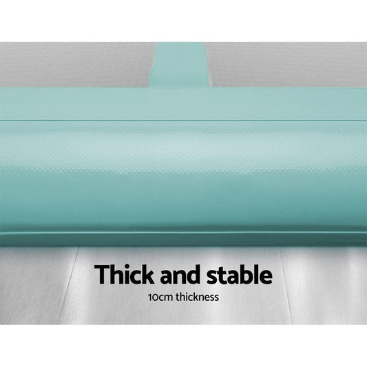 Gofun 4X1M Inflatable Air Track Mat Tumbling Floor Home Gymnastics Green