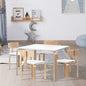 5Pcs Kids Table And Chairs Set Activity Toy Play Desk