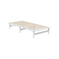 Wooden Bed Frame Pine Timber King Single Size White
