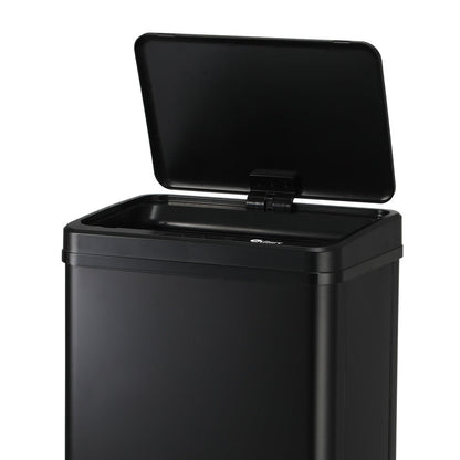 60L Motion Sensor Bin Stainless Steel Black