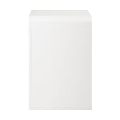 Bedside Table Display Shelf Storage Cabinet Nightstand White