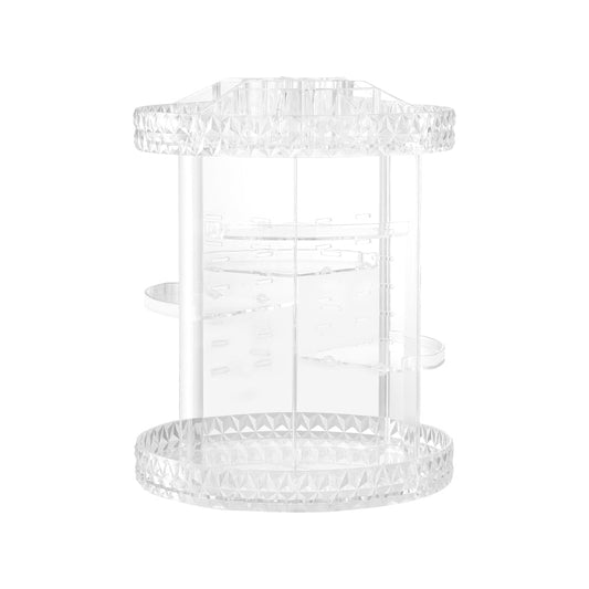 Makeup Case Acrylic Rotating Cosmetic Organizer Storage Display Holder