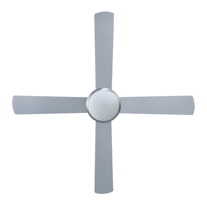 52'' Ceiling Fan Ac Motor W/Light W/Remote - Silver