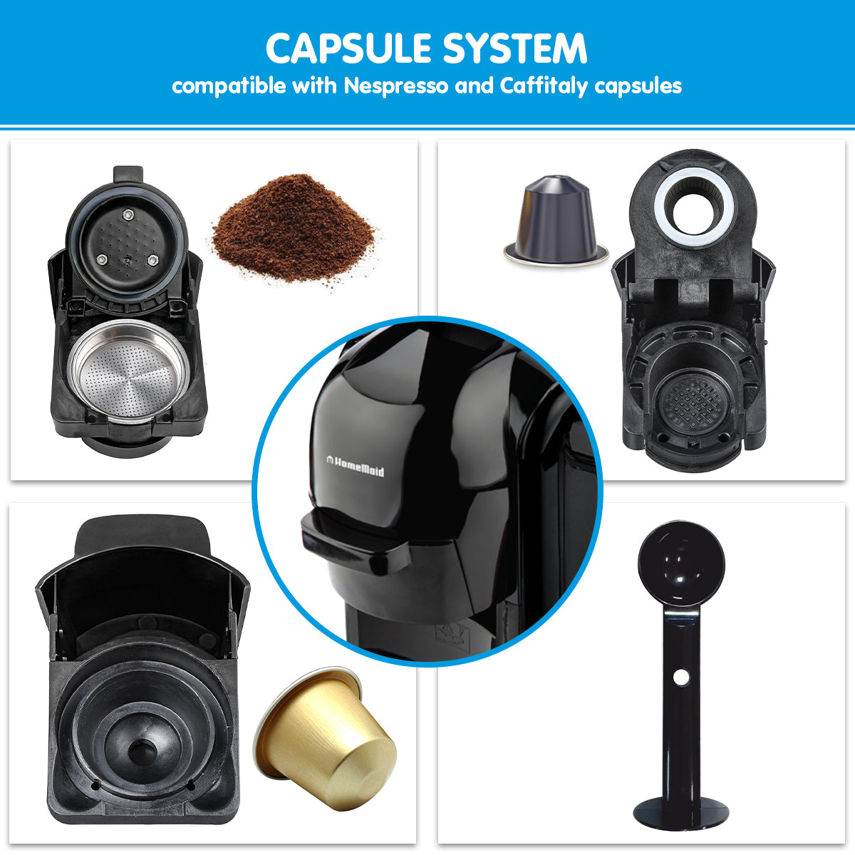 Homemaid 3-in-1 coffee machine