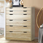 Stylish and Functional: Wooden 6-Drawer Chest of Drawers for Clothes Storage