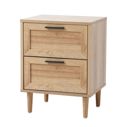 5 Chest of Drawers and 2 Bedside Tables Bedroom Set Natural