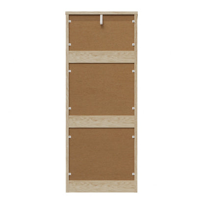 3/6 Chest of Drawers Lowboy Dresser Table Black/Natural