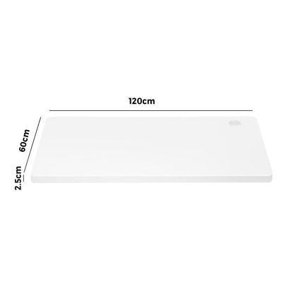 Board only for Standing Desk Adjustable Sit Stand Table White