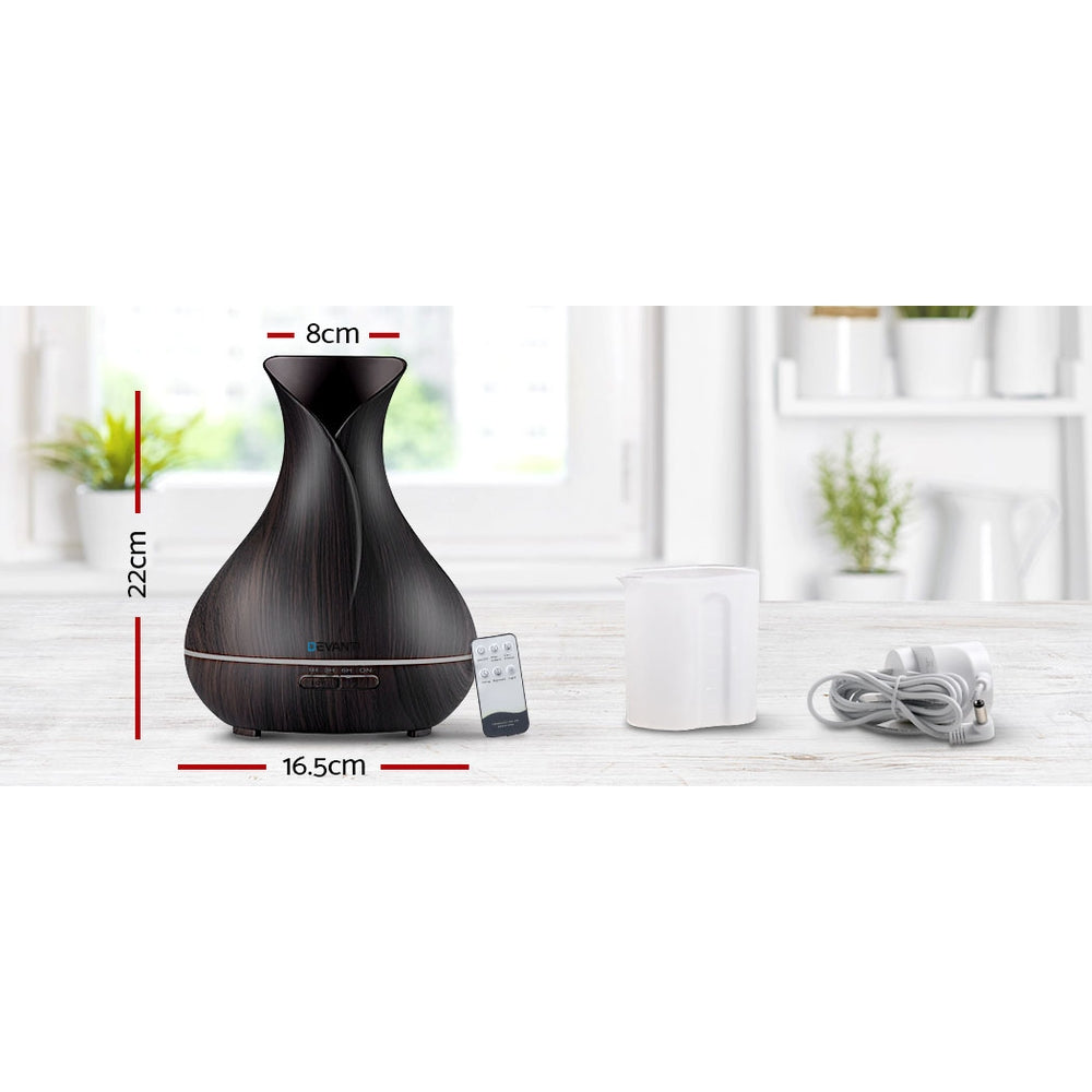 Aroma Diffuser Aromatherapy Dark Wood 400Ml