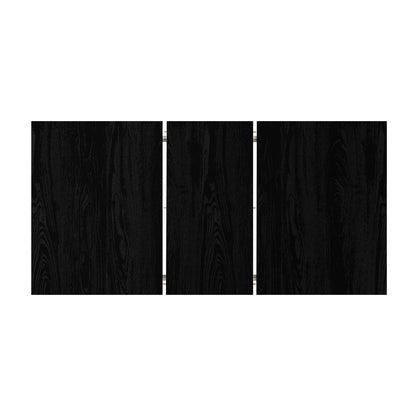 160cm Extendable Dining Table with 4x Dining Chairs PU Leather Black
