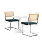 Round Dining Table with Dining Chairs PU Leather/Velvet