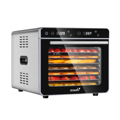 Vevare Food Dehydrators Stainless Steel Jerky Dehydrator Fruit Dryer  8 Trays