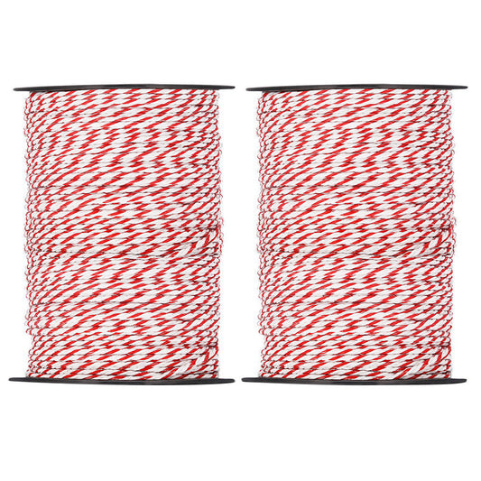 Electric Fence Poly Rope 2X 500M