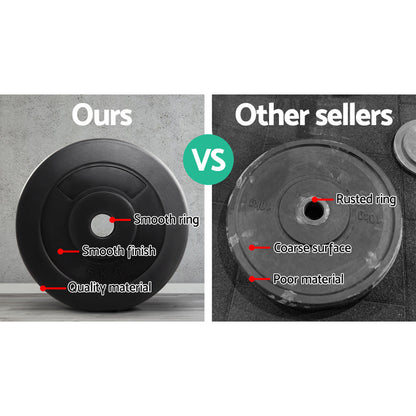 Weight Plates Standard 2X 5Kg Barbell Plate Weight Lifting