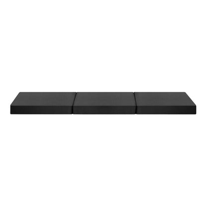 Simple Deals Folding Mattress Portable Single Sofa Foam Bed Camping Sleeping Pad Grey