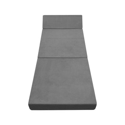 Simple Deals Foldable Mattress Folding Sofa Bed Trifold Sleeping Camping Cushion Single