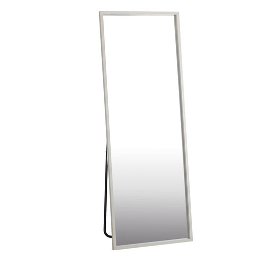 Wooden Full Length Mirror 166x60cm Rectangle White