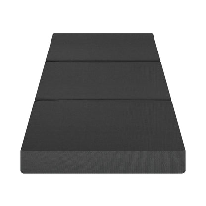 Folding Mattress Portable Single Sofa Foam Bed Grey