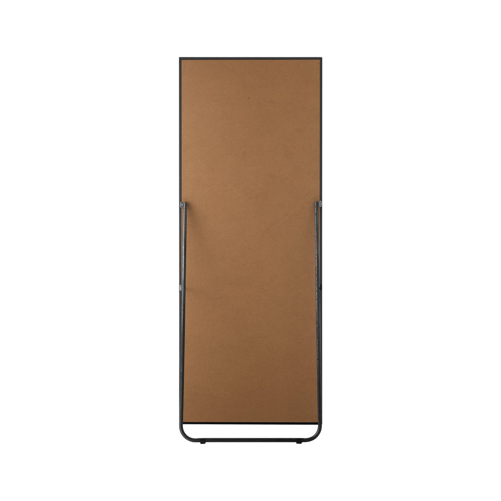Wooden Full Length Mirror Rectangle Free Standing Black/White/Brown