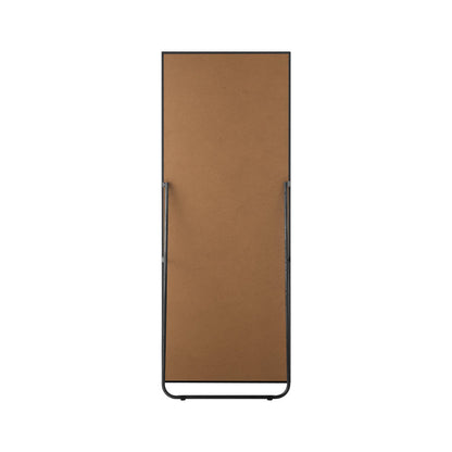 Wooden Full Length Mirror Rectangle Free Standing Black/White/Brown