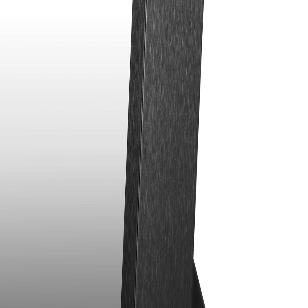 Full Length Mirror Rectangle Free Standing Black/Natural/Gold