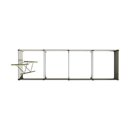 2x Garden Bed 290x90x30cm Planter Stand Box Galvanise